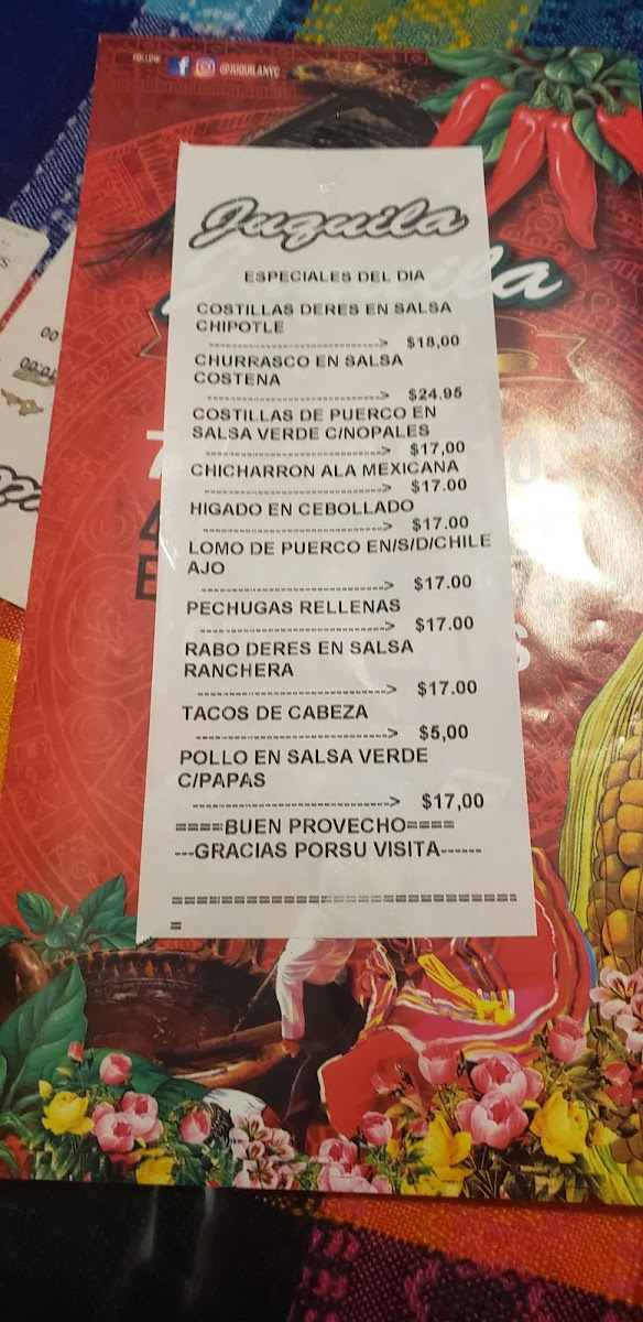 Juquila Menu - Image 6